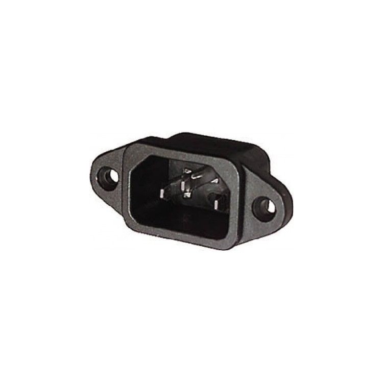 Spina tripolare VDE C14 IEC da pannello presa 10A
