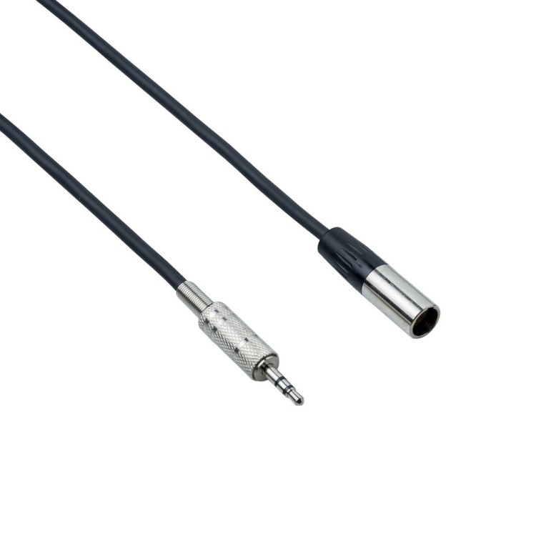 Cavo Aux Microfono Adattatore, Jack 3.5 stereo, a Mini Cannon XLR 3 poli  maschio