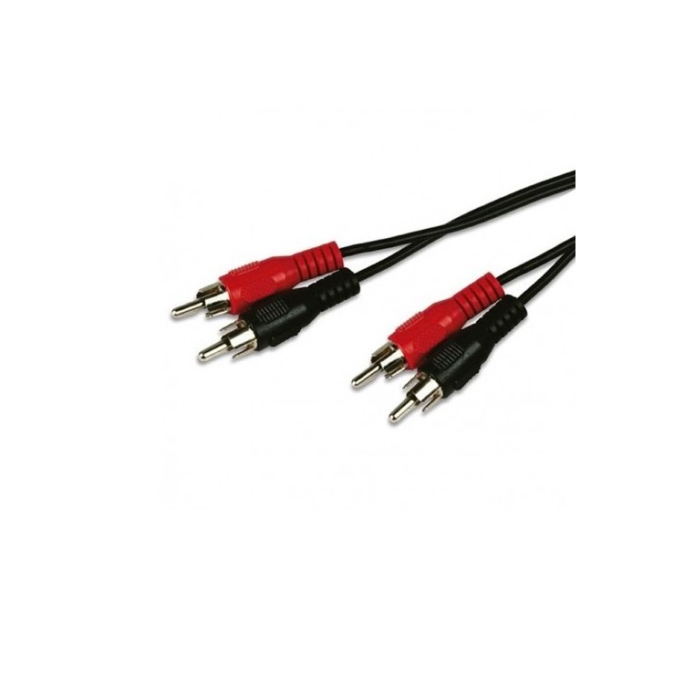 Cavo audio stereo 2 RCA RCA spina dorata per cablaggi consolle mixer BESPECO