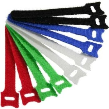 InLine, Fascette Velcro per cavi, Colorate, 12 mm, Set da 10 pz