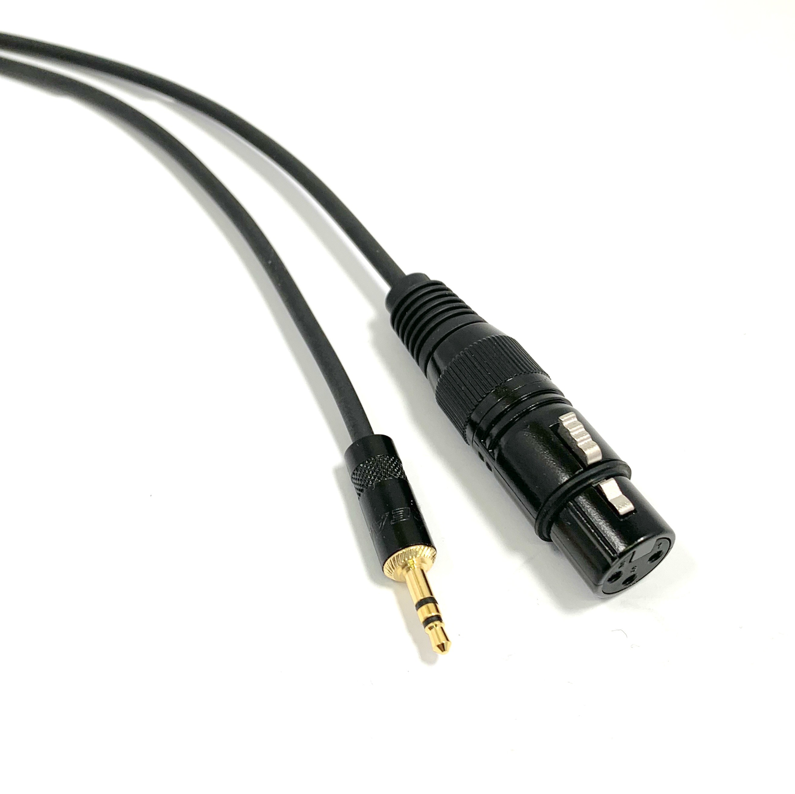 Cavo Aux Microfono Nero, da Jack 3,5 Stereo dorato a Cannon XLR per  Videocamera PC